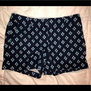 Navy blue chino shorts
